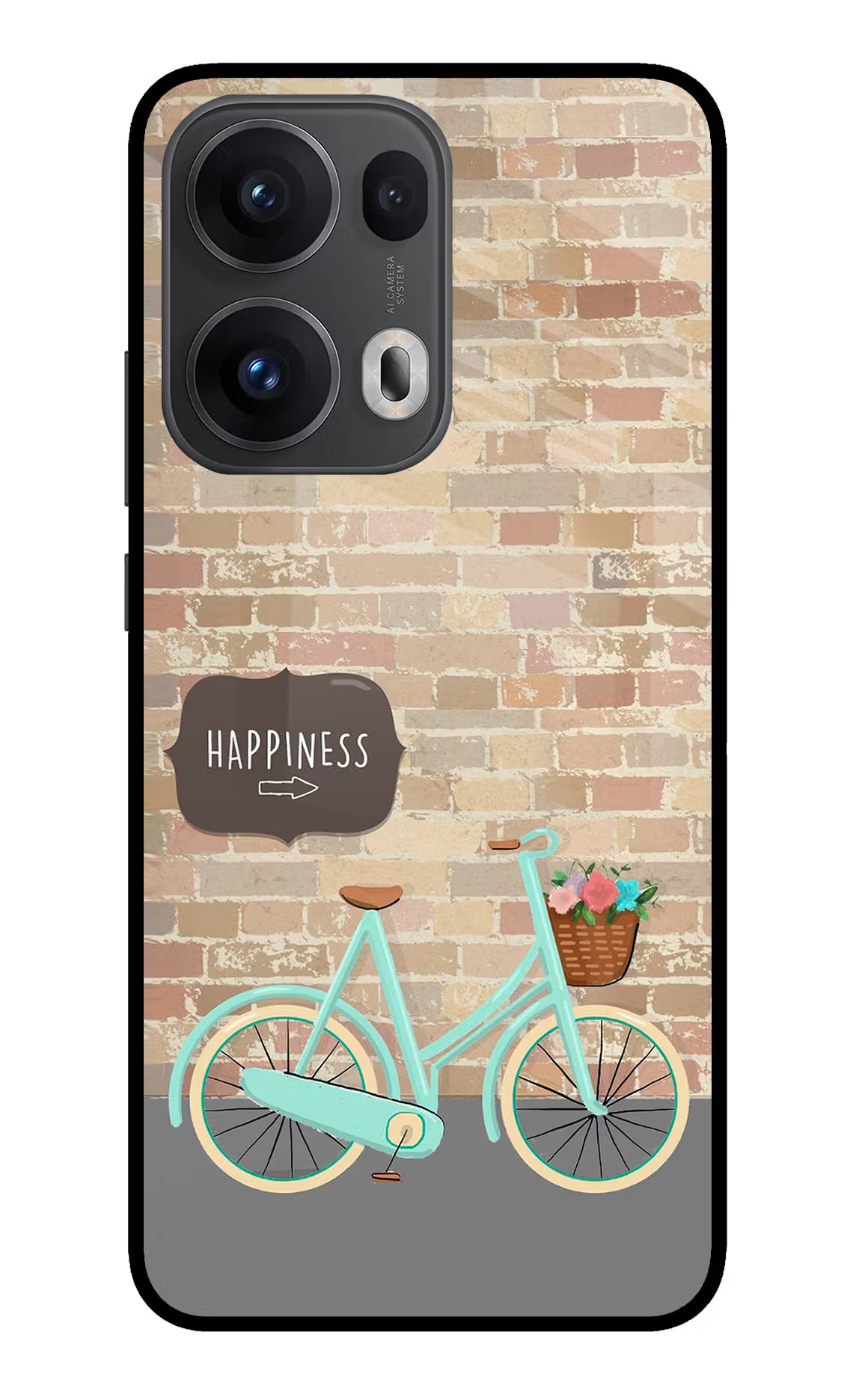 Happiness Artwork Oppo Reno13 Pro 5G Glass Case Back Cover by Casekaro
