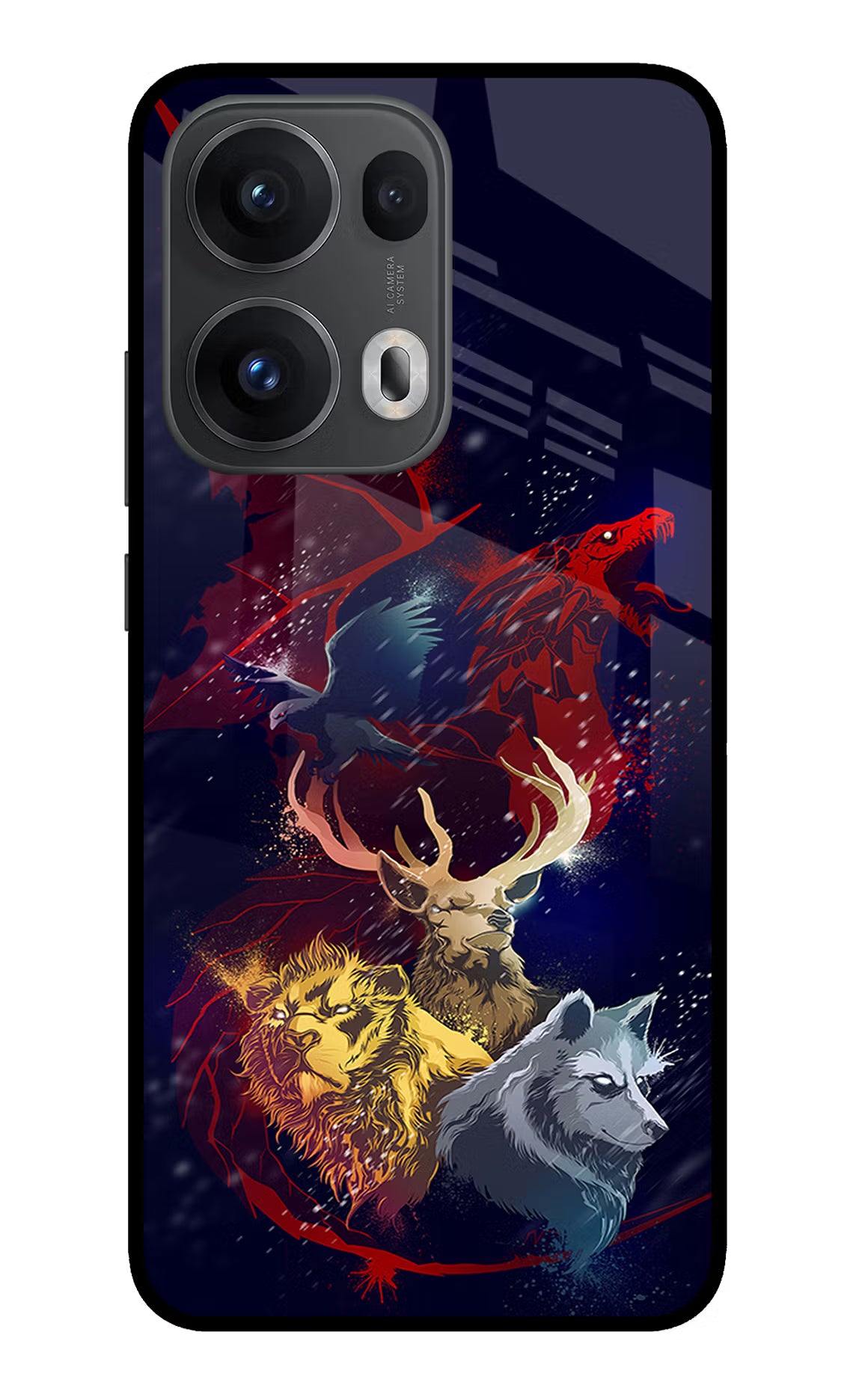 Game Of Thrones Oppo Reno13 Pro 5G Glass Case Back Cover by Casekaro