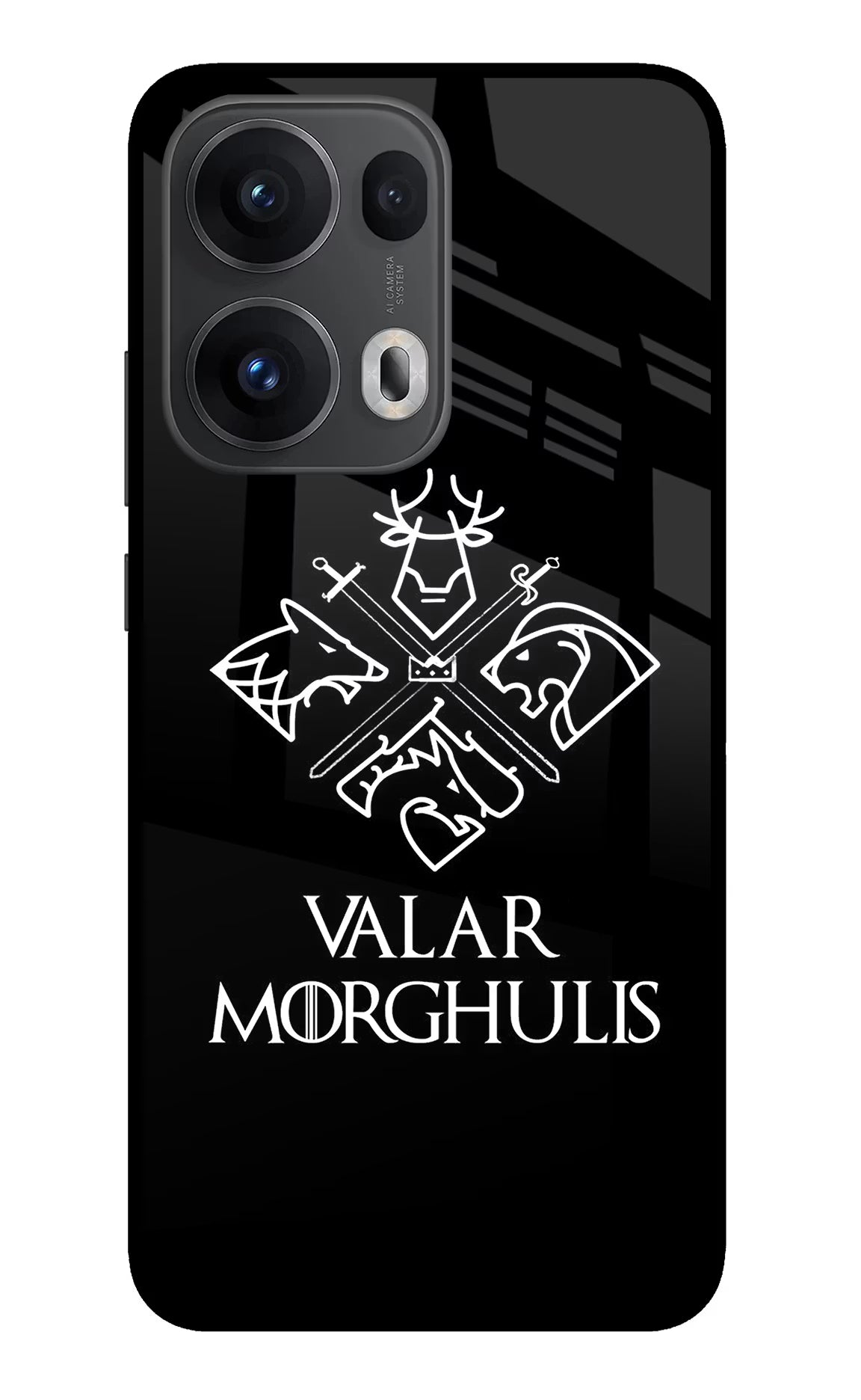Valar Morghulis | Game Of Thrones Oppo Reno13 Pro 5G Glass Case Back Cover by Casekaro