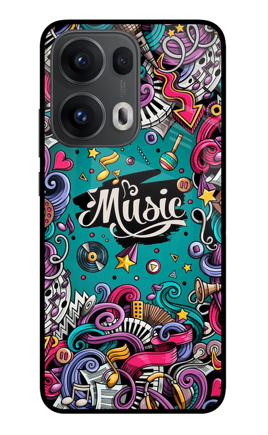 Music Graffiti Oppo Reno13 Pro 5G Glass Case