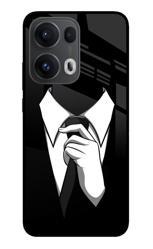 Black Tie Oppo Reno13 Pro 5G Glass Case