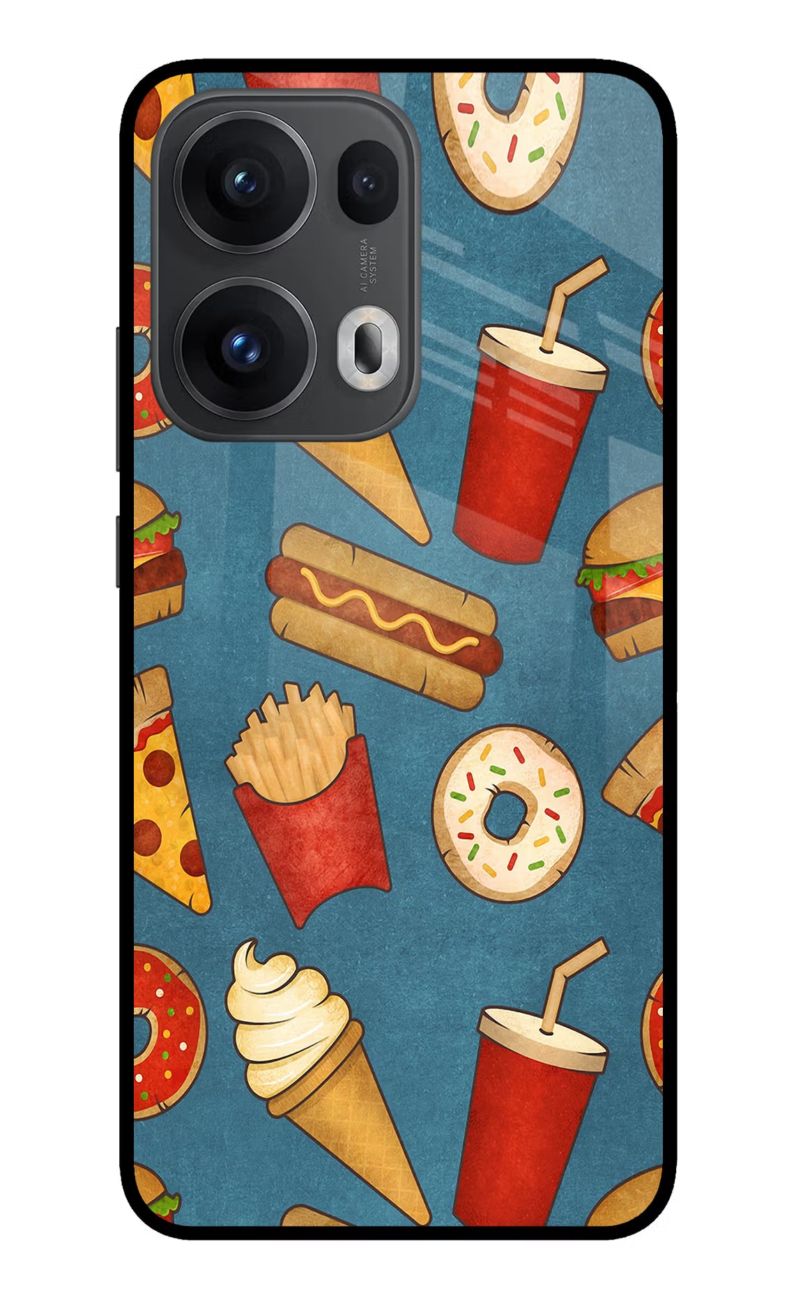 Foodie Oppo Reno13 Pro 5G Glass Case