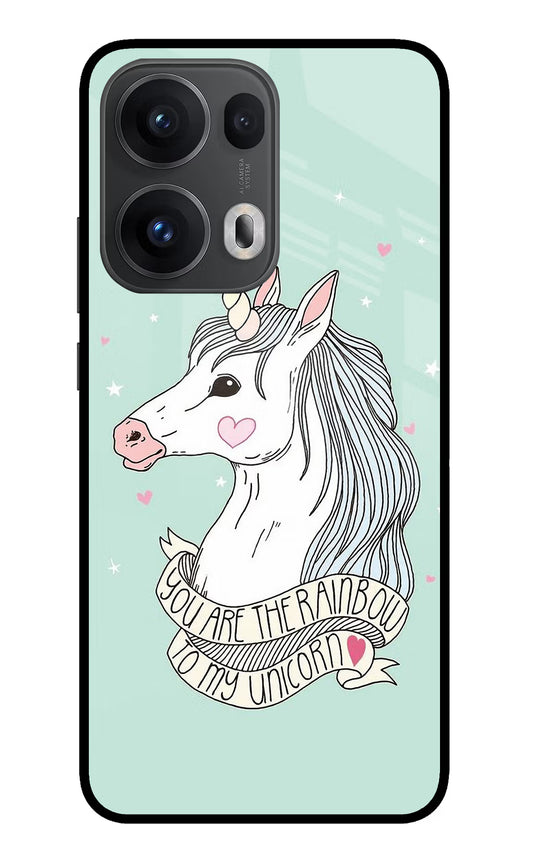 Unicorn Wallpaper Oppo Reno13 Pro 5G Glass Case