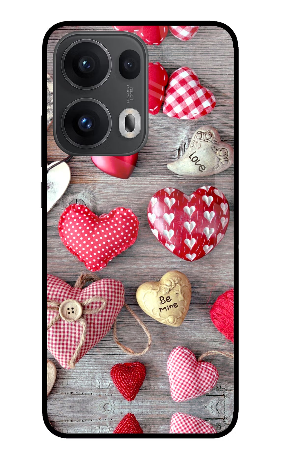 Love Wallpaper Oppo Reno13 Pro 5G Glass Case Back Cover by Casekaro