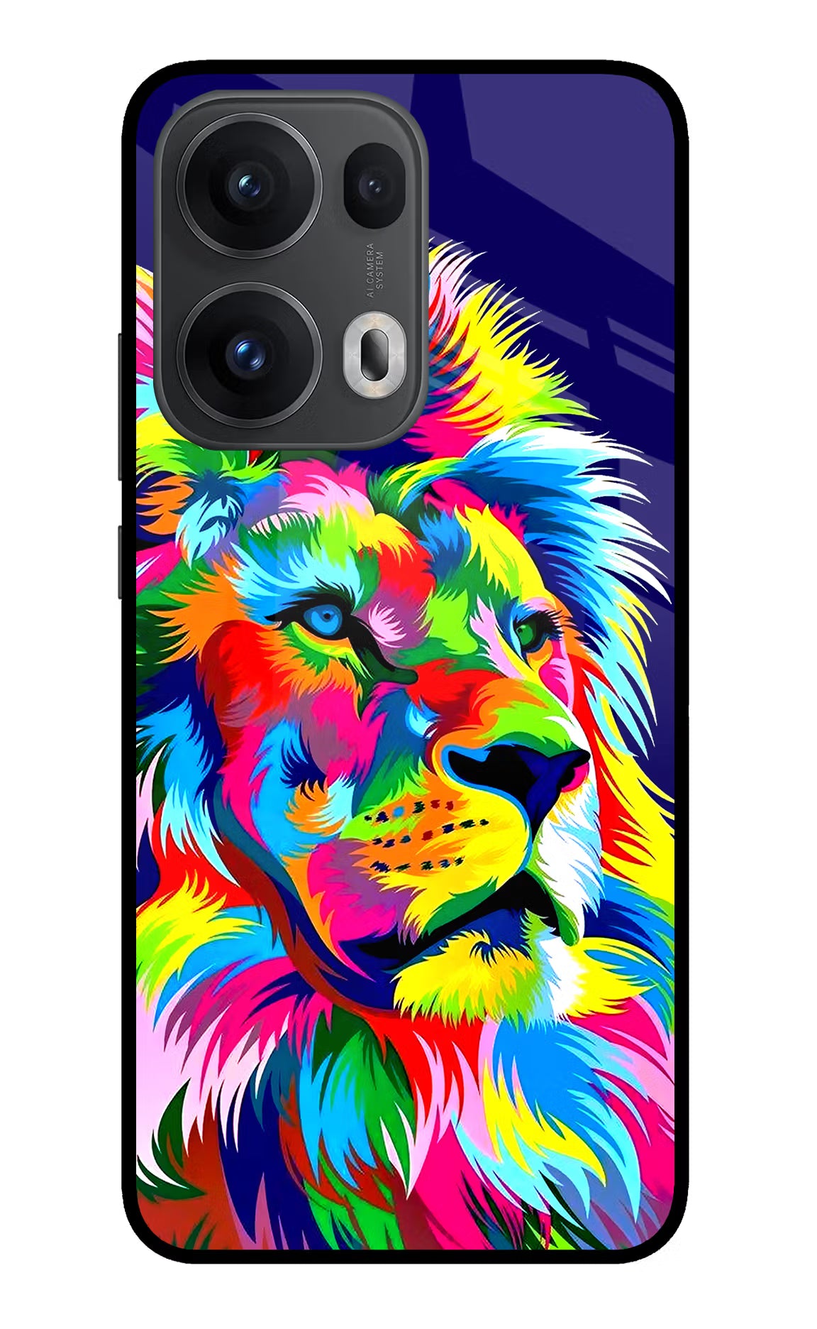 Vector Art Lion Oppo Reno13 Pro 5G Glass Case