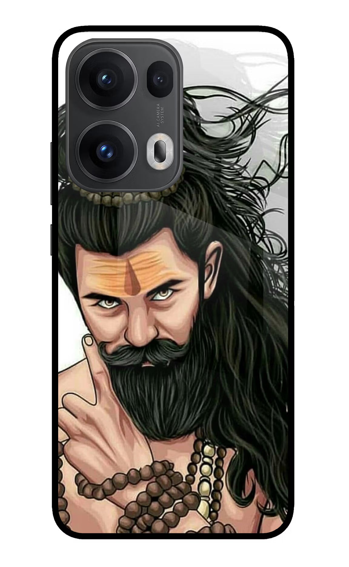 Mahadev Oppo Reno13 Pro 5G Glass Case Back Cover by Casekaro