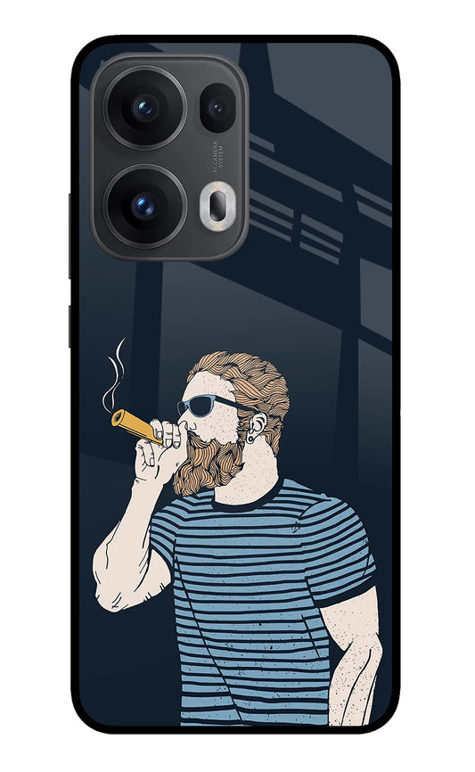 Smoking Oppo Reno13 Pro 5G Glass Case