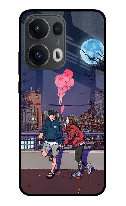 Chilling Couple Oppo Reno13 Pro 5G Glass Case