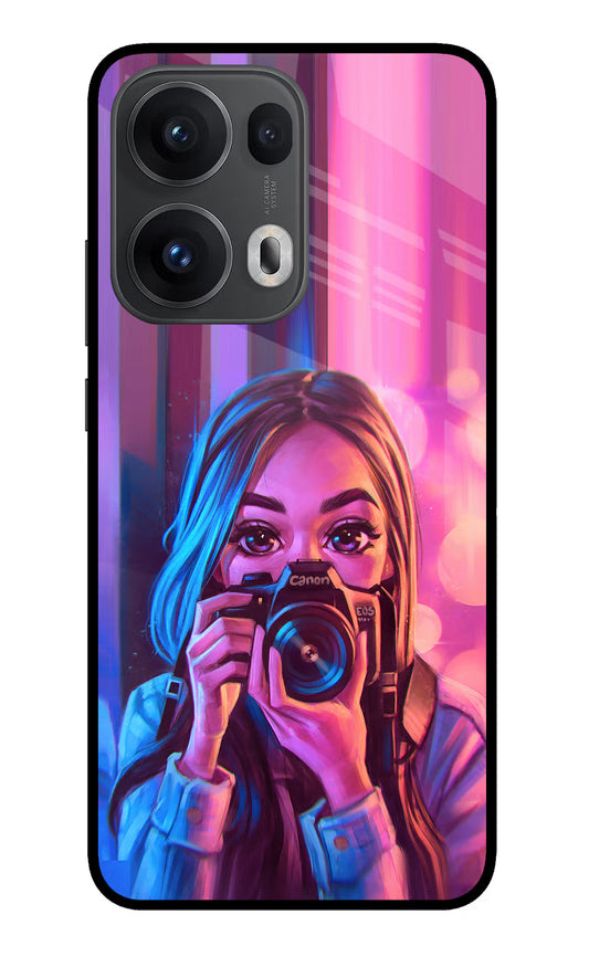 Girl Photographer Oppo Reno13 Pro 5G Glass Case