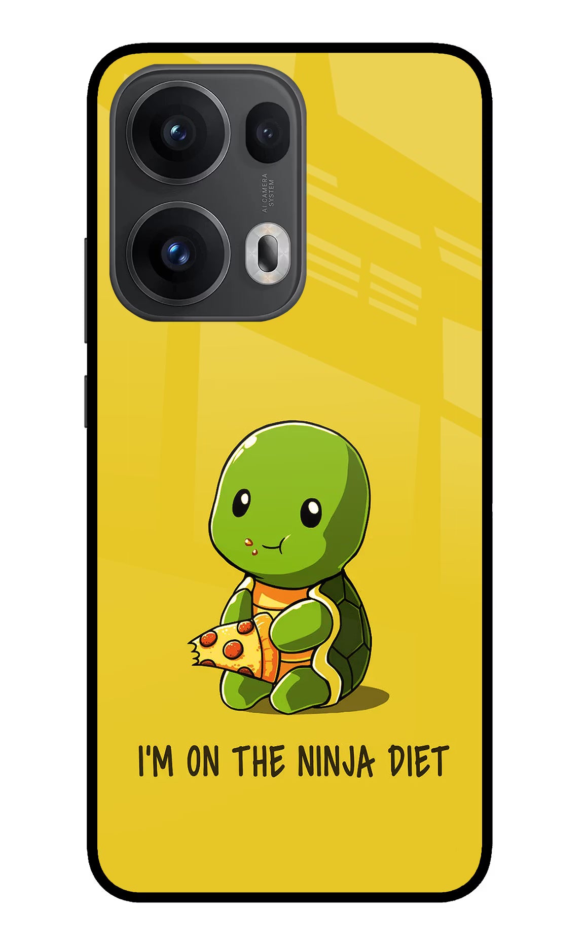 I'm on Ninja Diet Oppo Reno13 Pro 5G Glass Case Back Cover by Casekaro