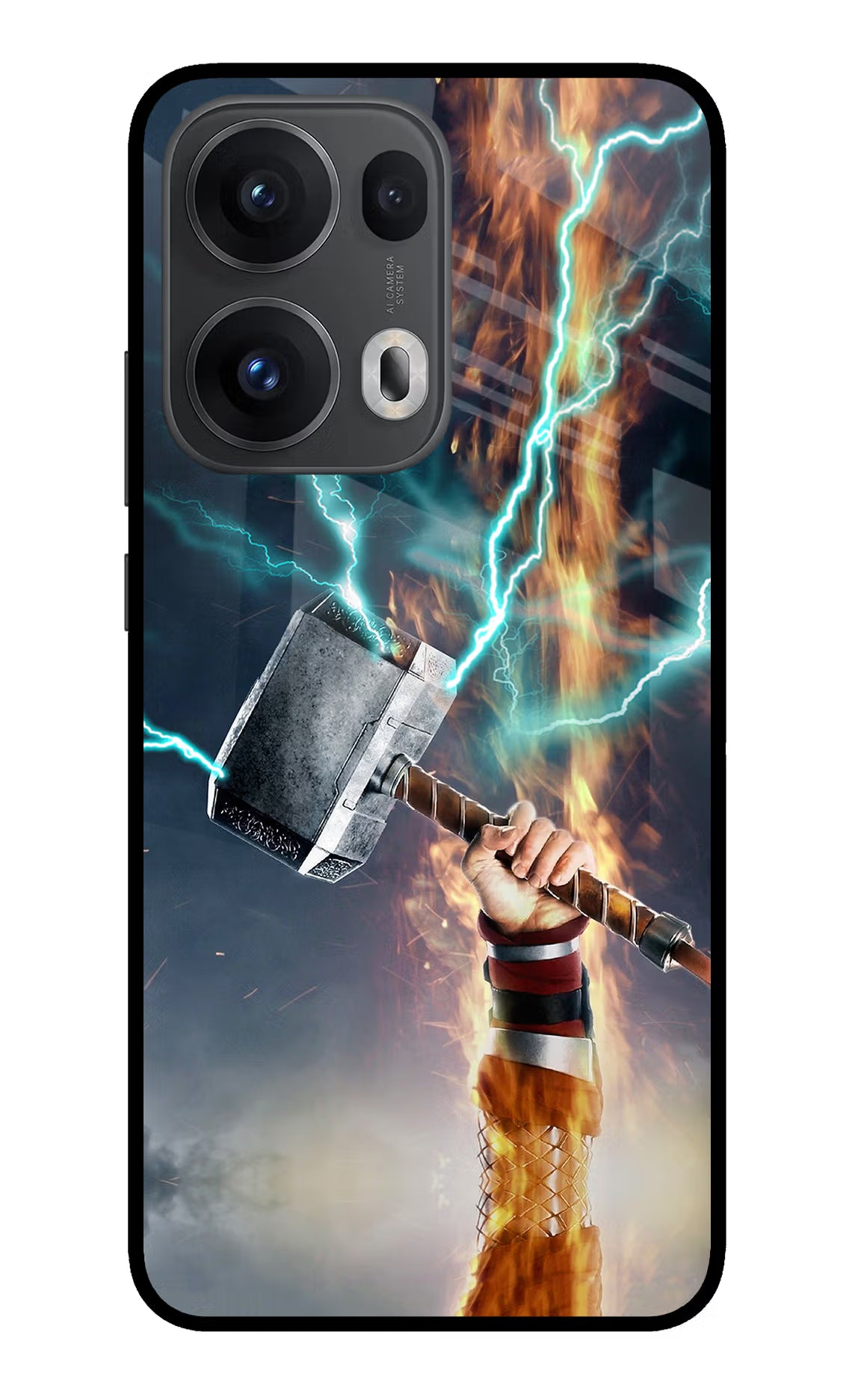 Thor Hammer Mjolnir Oppo Reno13 Pro 5G Glass Case