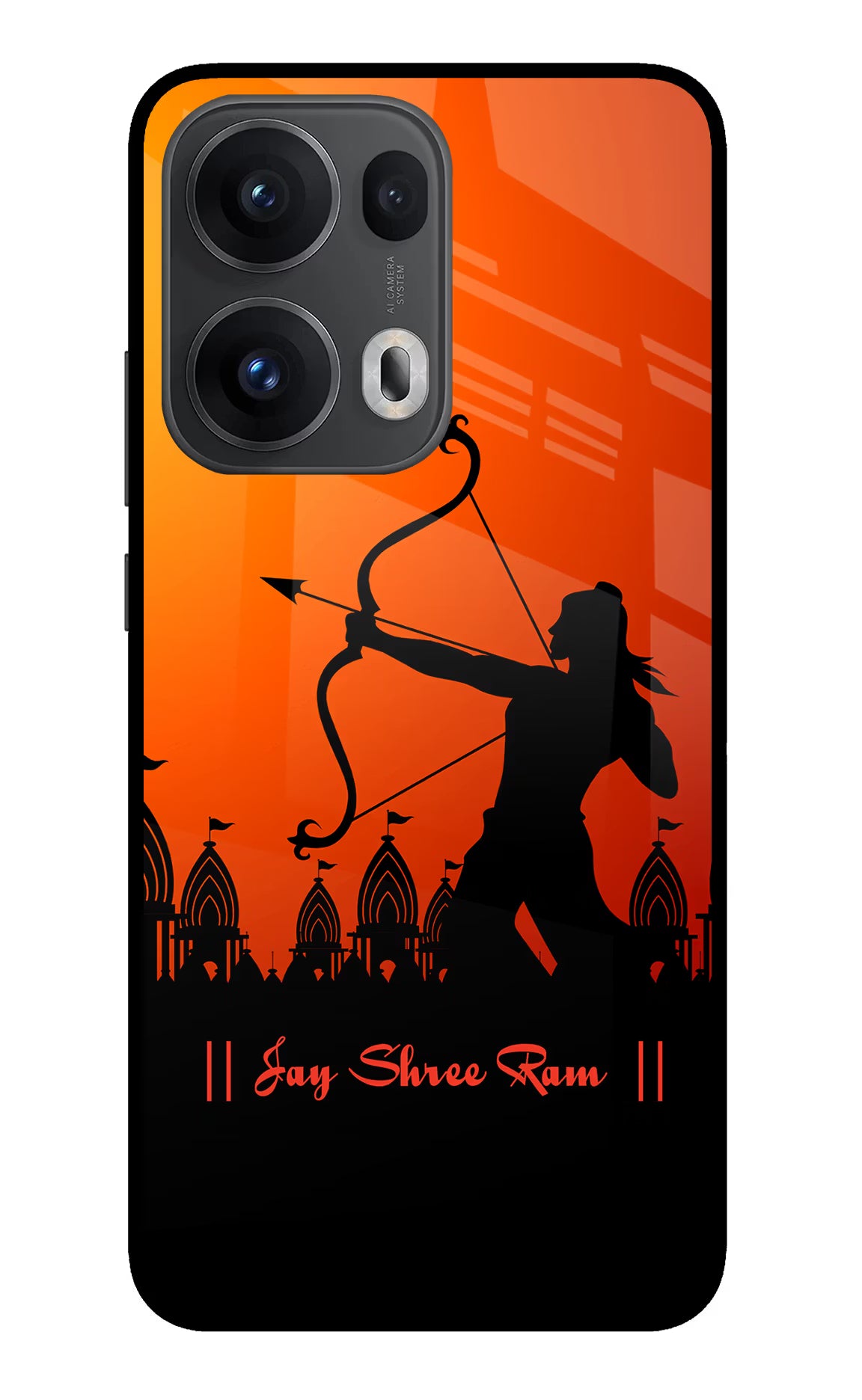Lord Ram - 4 Oppo Reno13 Pro 5G Glass Case Back Cover by Casekaro
