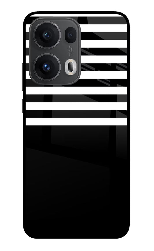 Black and White Print Oppo Reno13 Pro 5G Glass Case