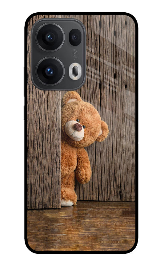 Teddy Wooden Oppo Reno13 Pro 5G Glass Case