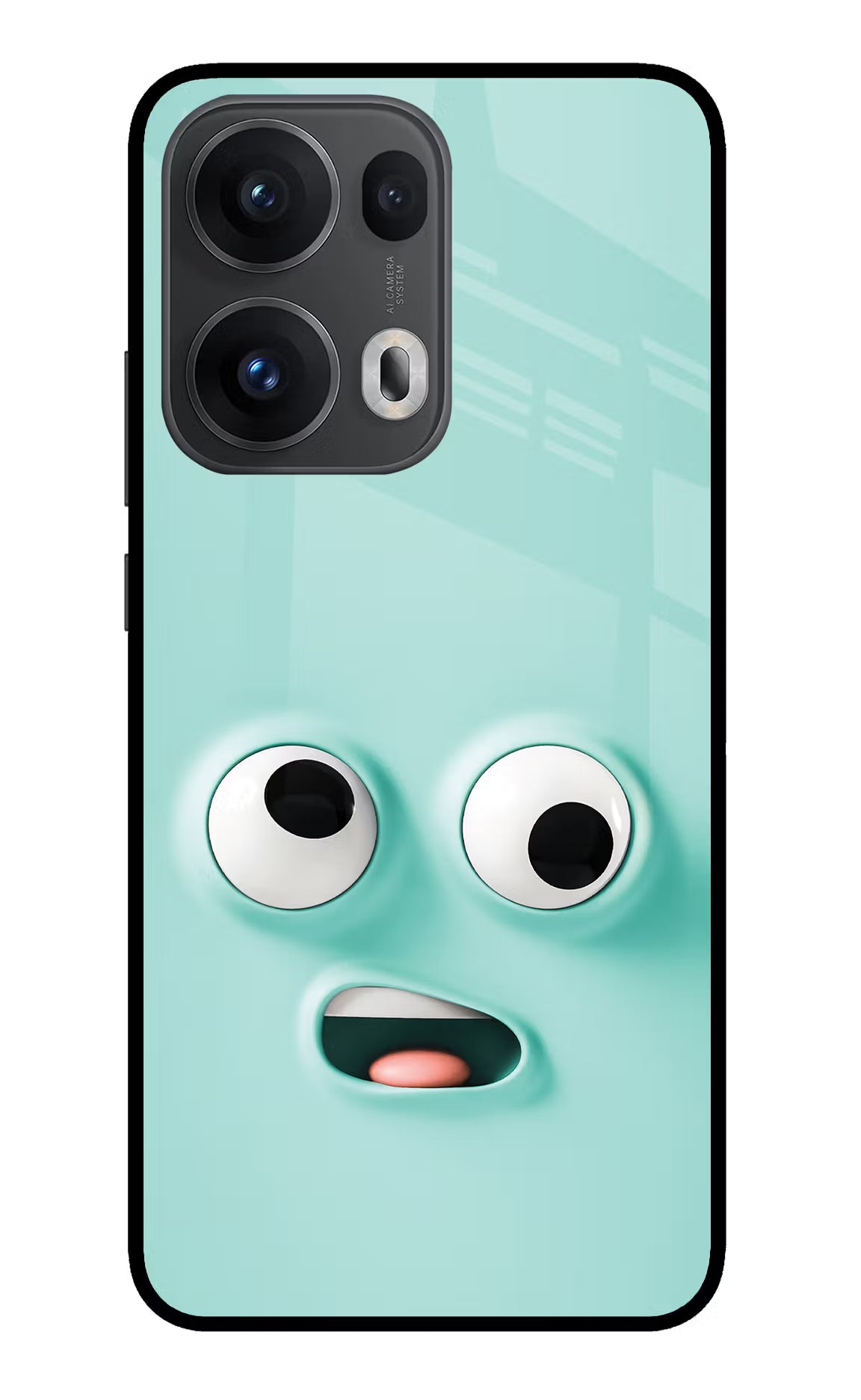Funny Cartoon Oppo Reno13 Pro 5G Glass Case Back Cover by Casekaro