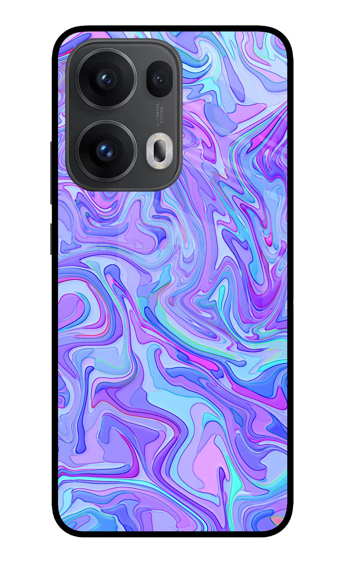 Glitter Oppo Reno13 Pro 5G Glass Case Back Cover by Casekaro
