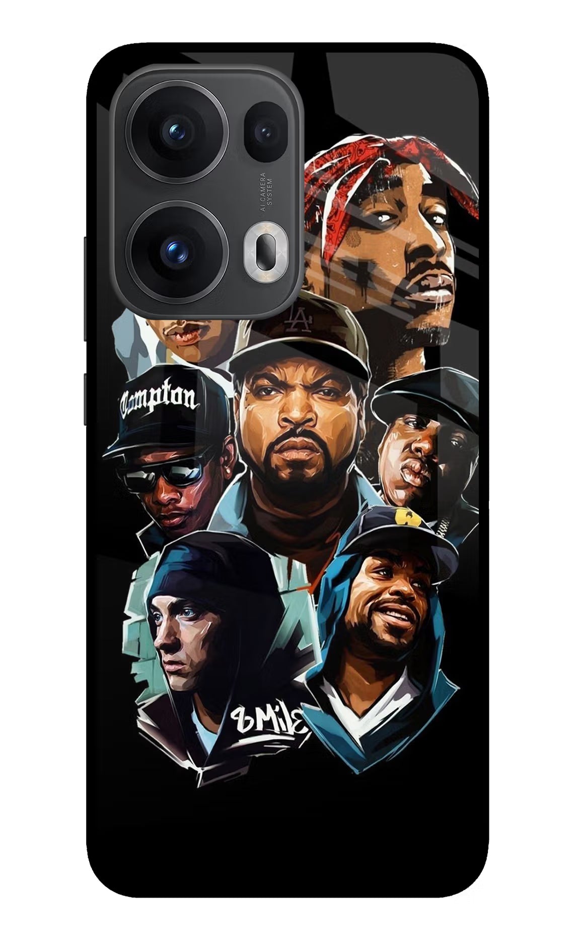 Rappers Oppo Reno13 Pro 5G Glass Case Back Cover by Casekaro