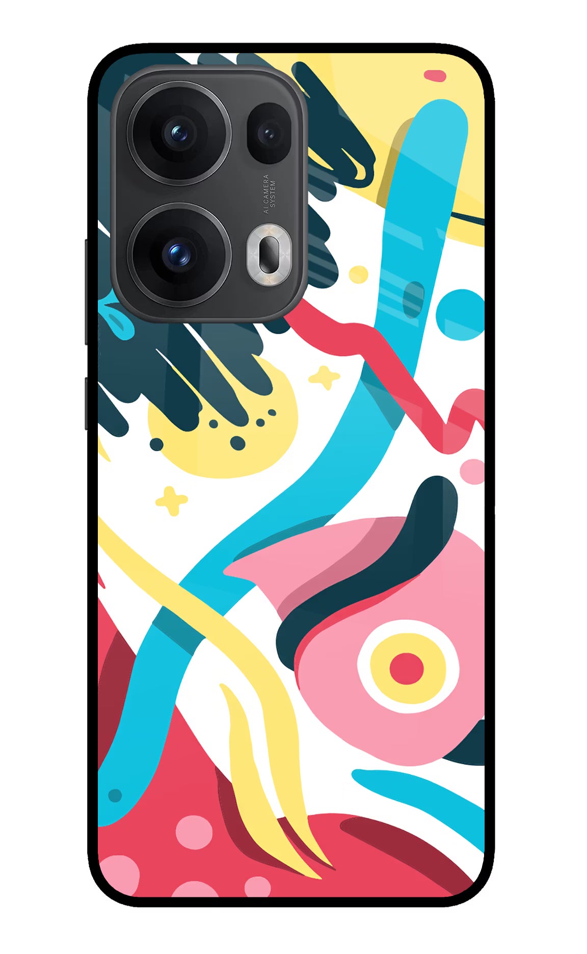 Trippy Oppo Reno13 Pro 5G Glass Case Back Cover by Casekaro