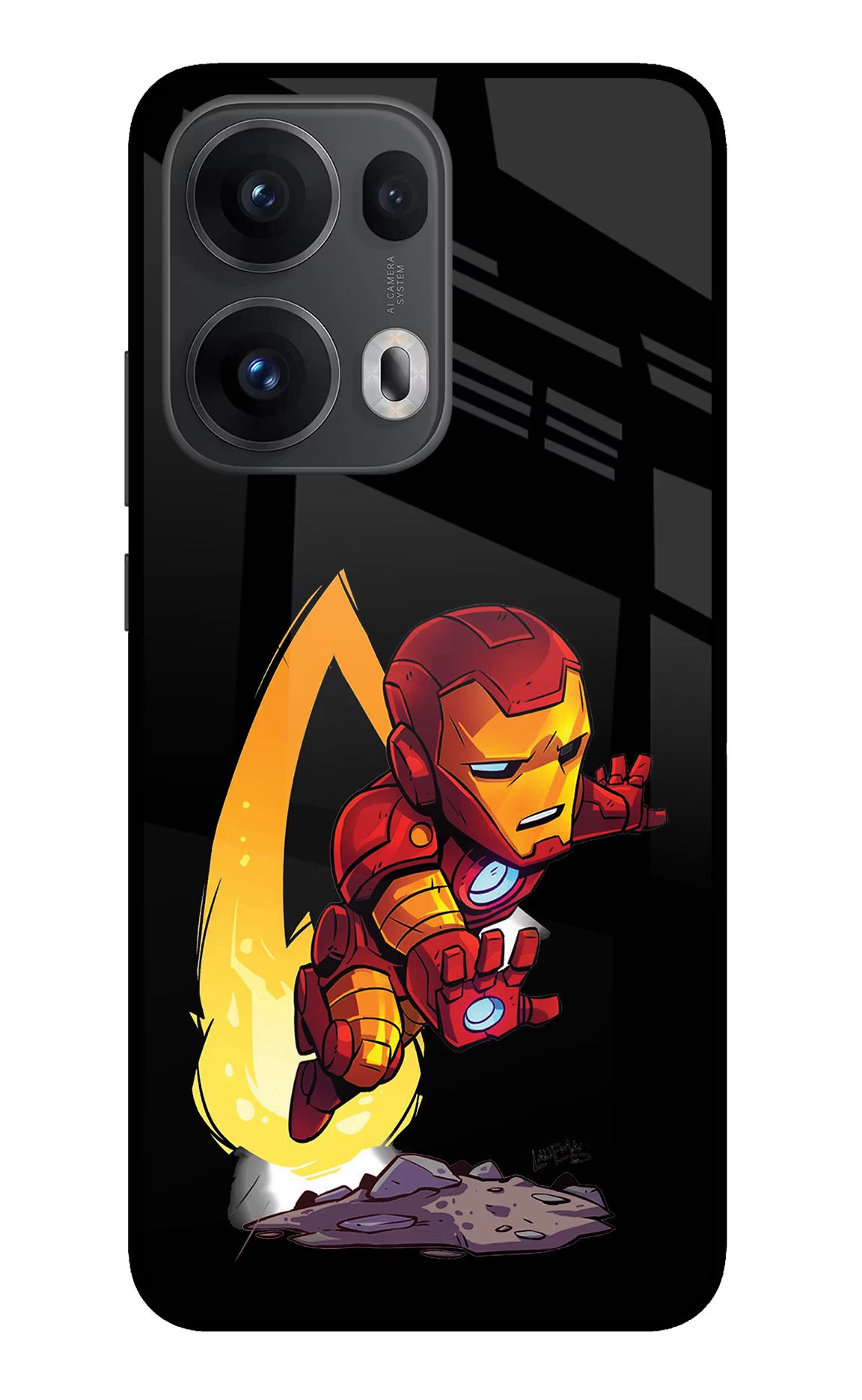 IronMan Oppo Reno13 Pro 5G Glass Case Back Cover by Casekaro