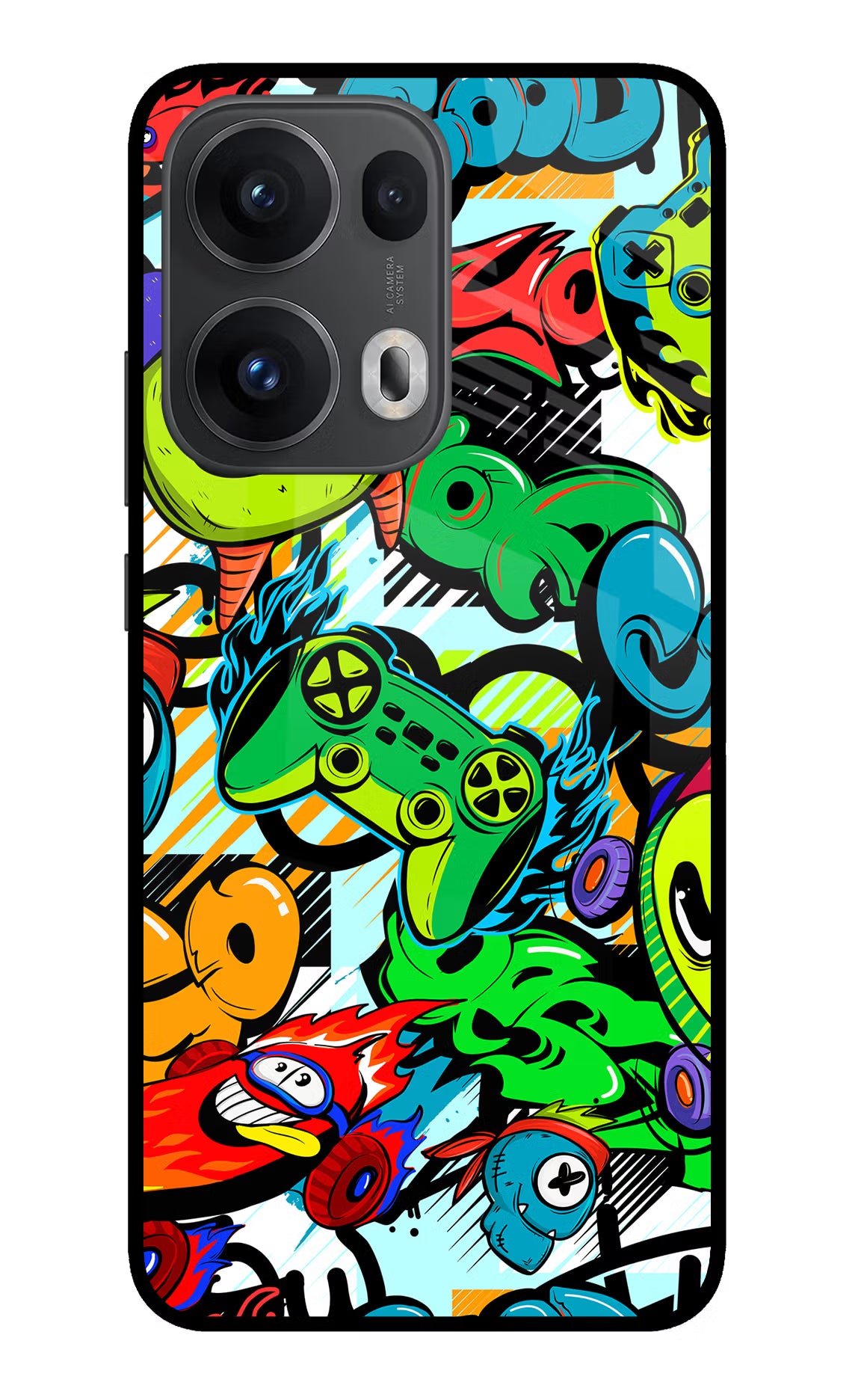 Game Doodle Oppo Reno13 Pro 5G Glass Case