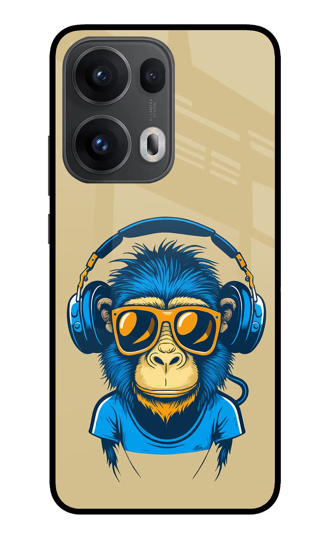 Monkey Headphone Oppo Reno13 Pro 5G Glass Case