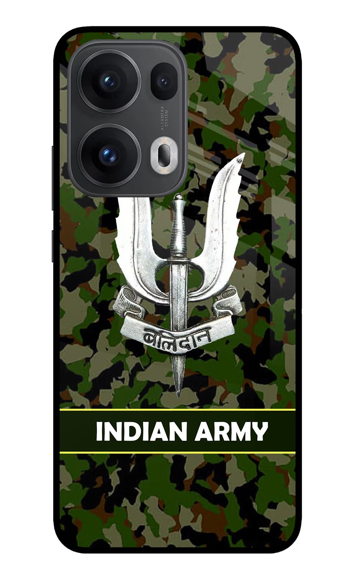 Balidan Indian Logo Oppo Reno13 Pro 5G Glass Case Back Cover by Casekaro