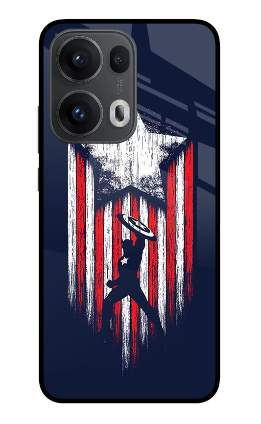 Captain America Marvel Art Oppo Reno13 Pro 5G Glass Case