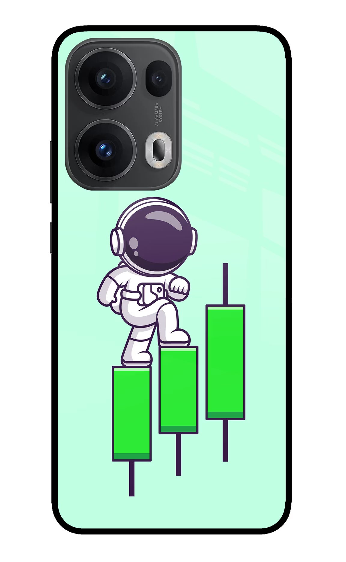 Astronaut Trader Oppo Reno13 Pro 5G Glass Case