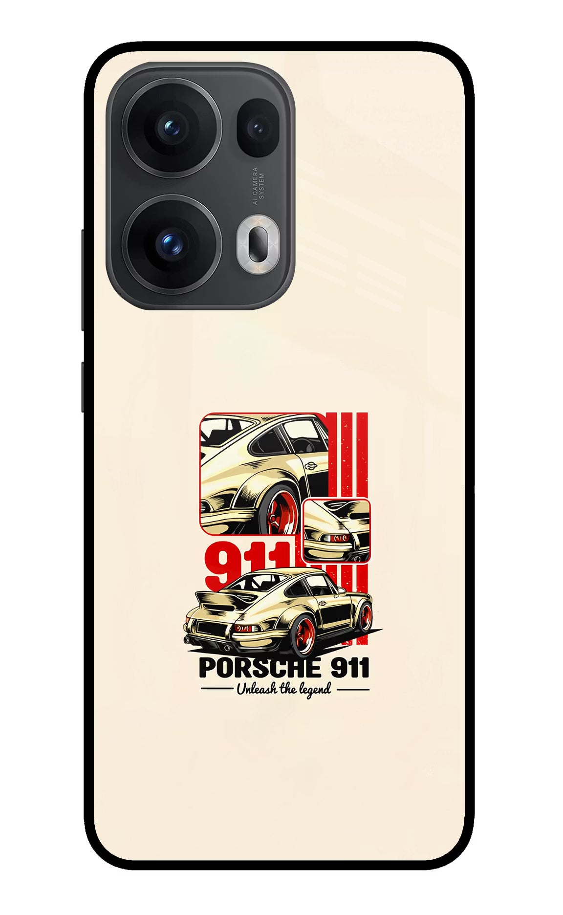 Classic Porsche 911 Oppo Reno13 Pro 5G Glass Case