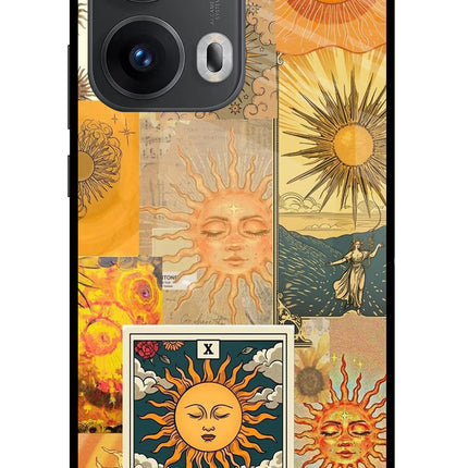 Sun Oppo Reno13 Pro 5G Glass Case Back Cover by Casekaro