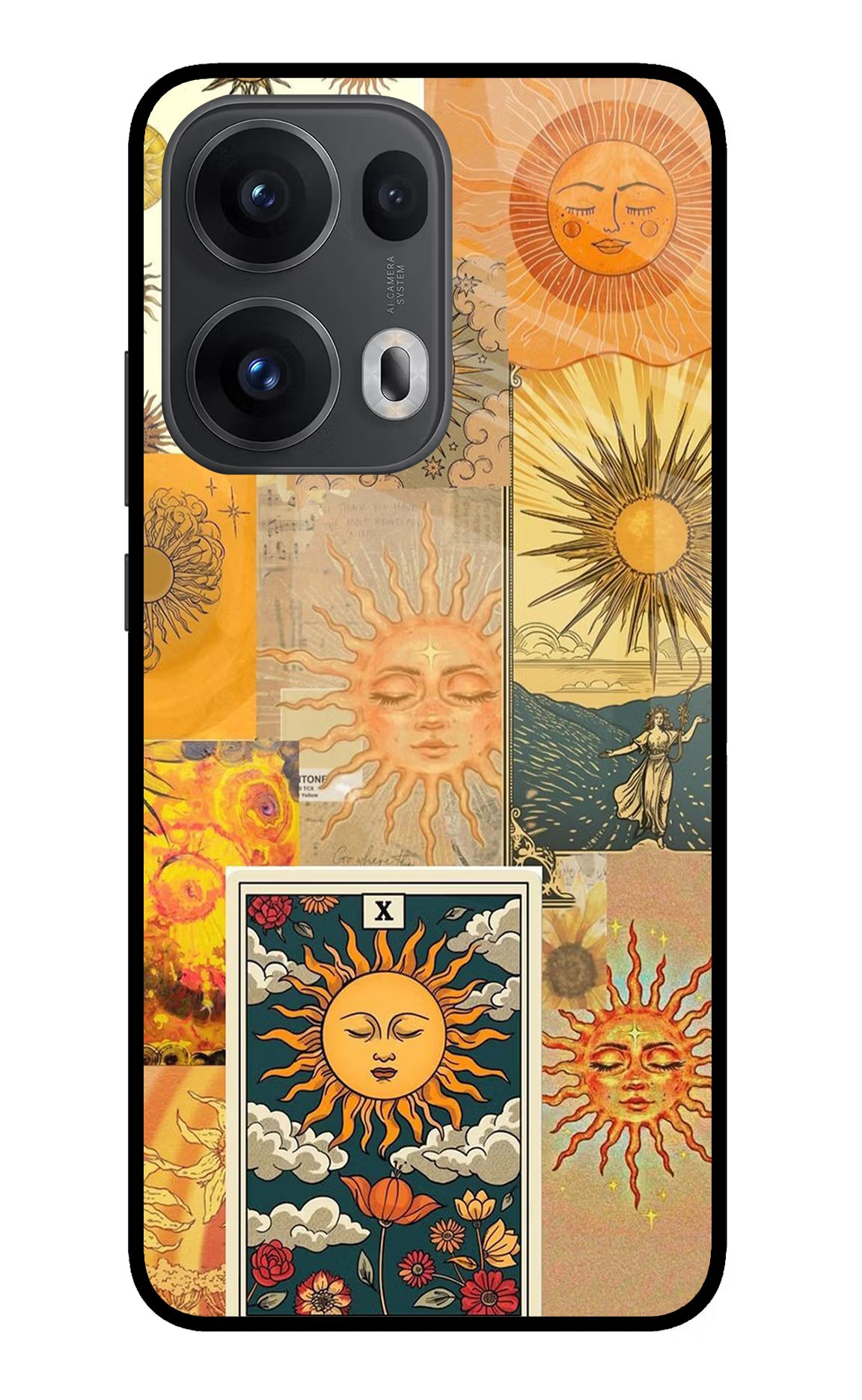 Sun Oppo Reno13 Pro 5G Glass Case Back Cover by Casekaro