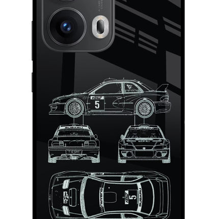WRC'99 Oppo Reno13 Pro 5G Glass Case Back Cover by Casekaro