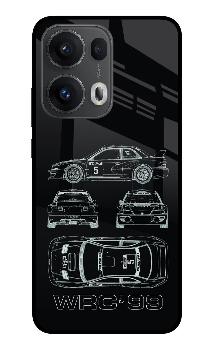 WRC'99 Oppo Reno13 Pro 5G Back Cover, Glass case