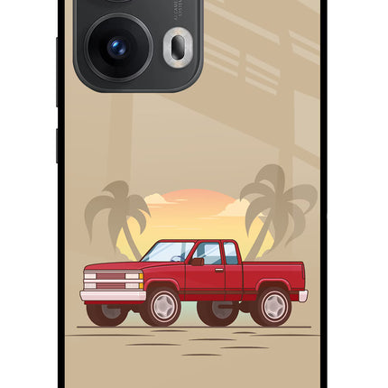 Desert Classic Drive Oppo Reno13 Pro 5G Glass Case Back Cover by Casekaro