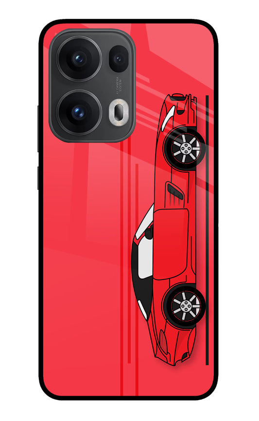 Red Velocity Oppo Reno13 Pro 5G Glass Case