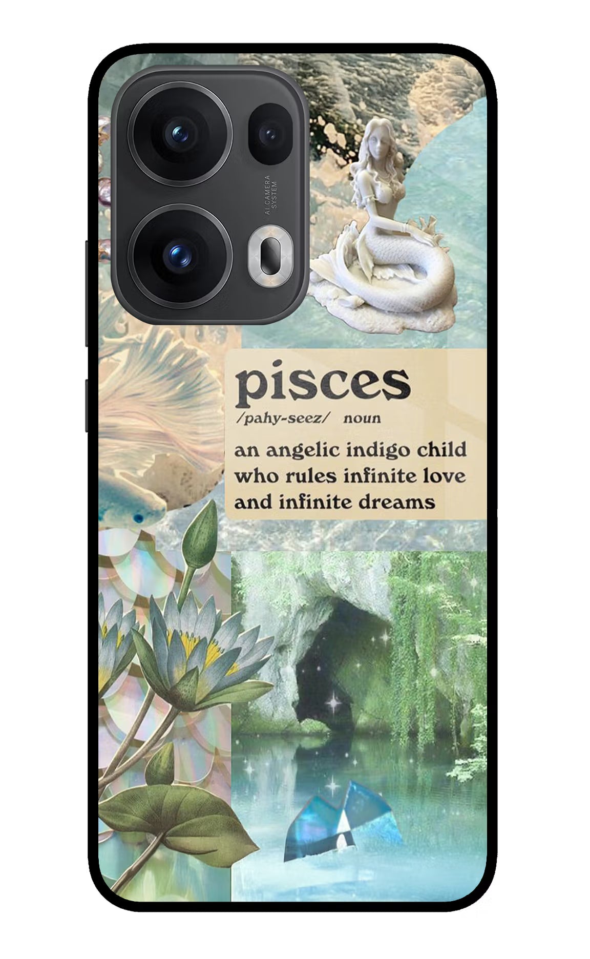 Pisces Zodiac Oppo Reno13 Pro 5G Glass Case Back Cover by Casekaro