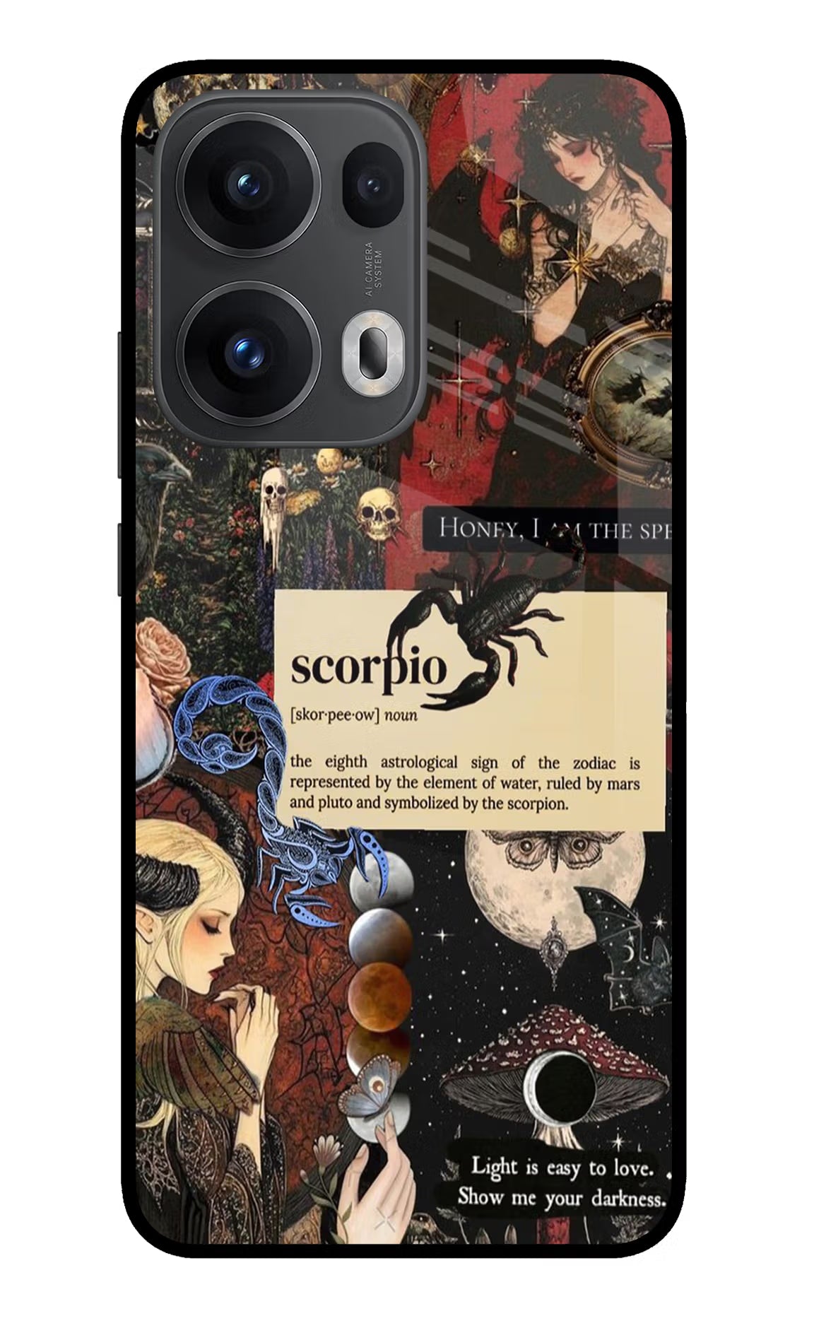 Scorpio Zodiac Oppo Reno13 Pro 5G Glass Case Back Cover by Casekaro