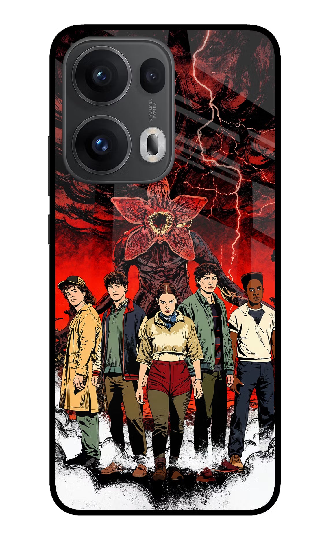 Ordinary Things Characters Oppo Reno13 Pro 5G Glass Case Back Cover by Casekaro