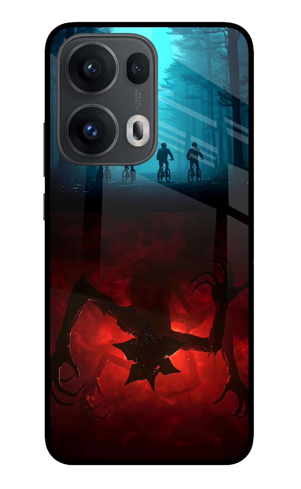 Ordinary Things Downside Up Oppo Reno13 Pro 5G Glass Case Back Cover by Casekaro