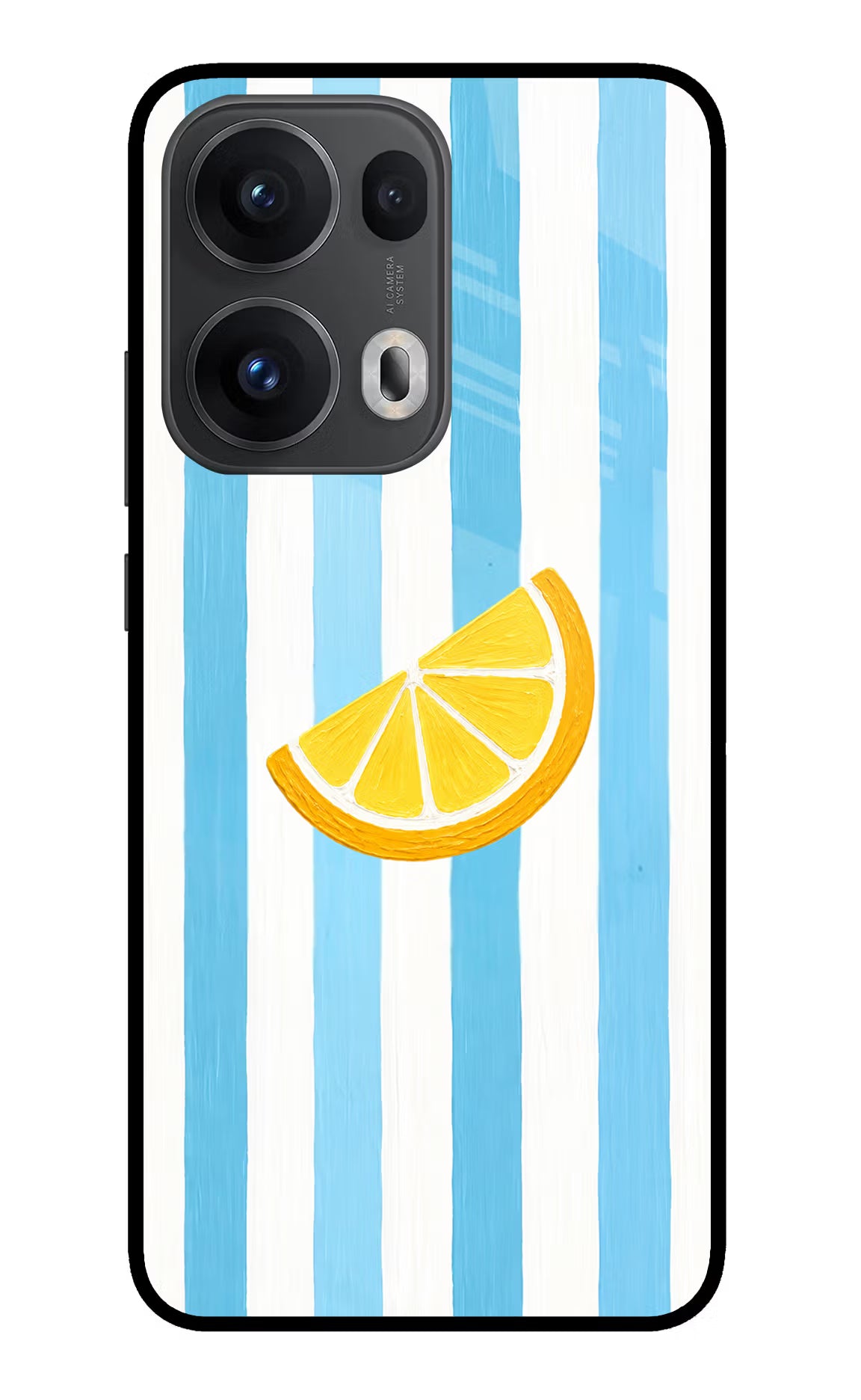 Summer Lemon Oppo Reno13 Pro 5G Glass Case Back Cover by Casekaro