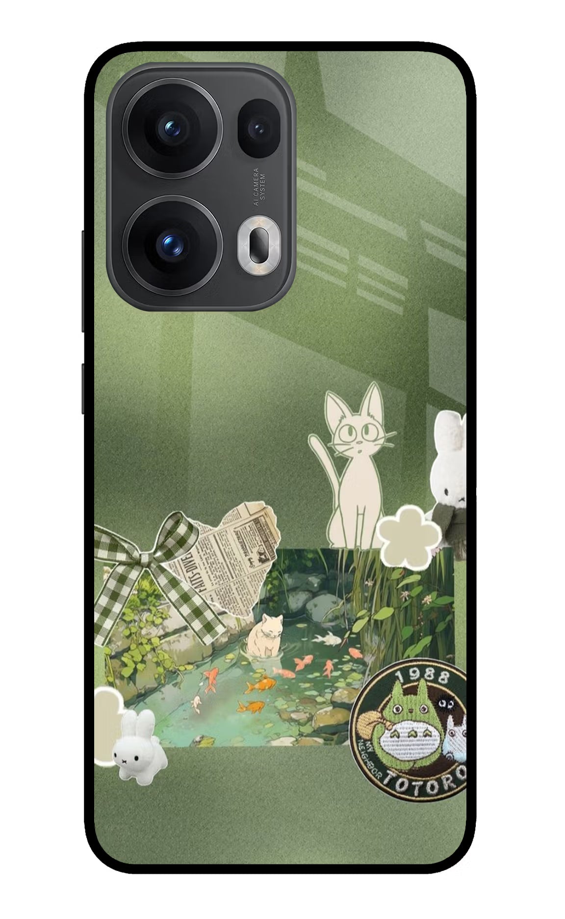 Aesthetic anime Oppo Reno13 Pro 5G Glass Case