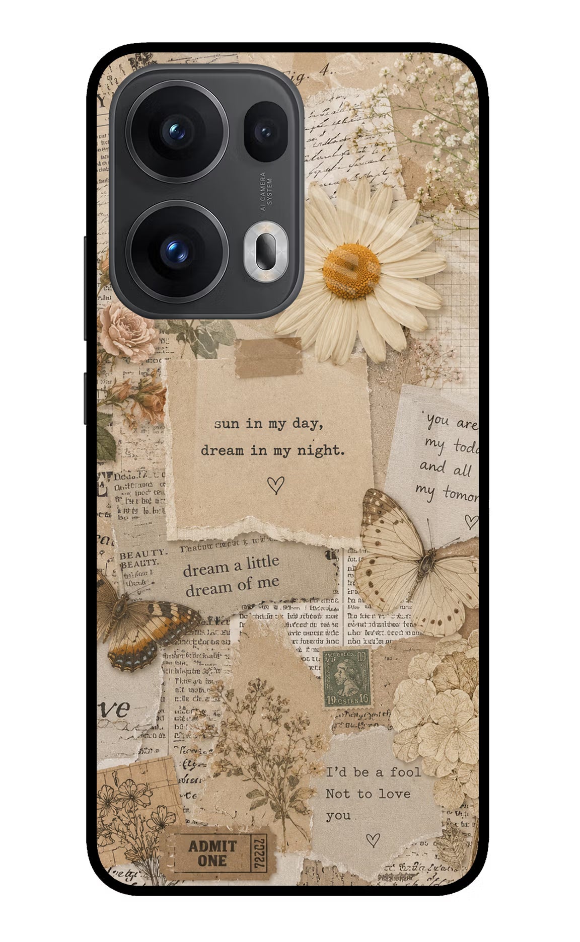 Vintage case Oppo Reno13 Pro 5G Glass Case