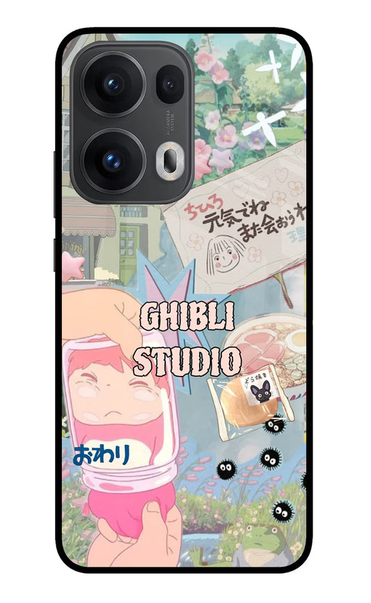 Studio Ghibli Oppo Reno13 Pro 5G Glass Case