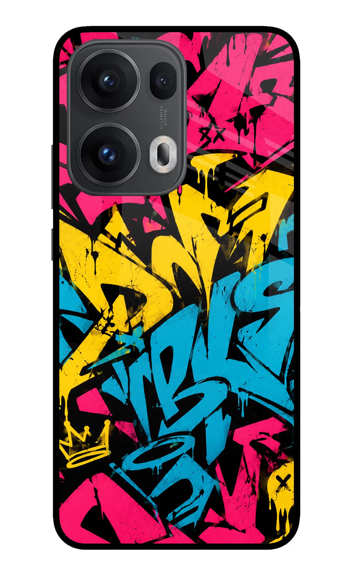 Graffiti Vibe Oppo Reno13 Pro 5G Glass Case