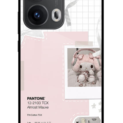 Pantone Asthetic Oppo Reno13 Pro 5G Glass Case Back Cover by Casekaro
