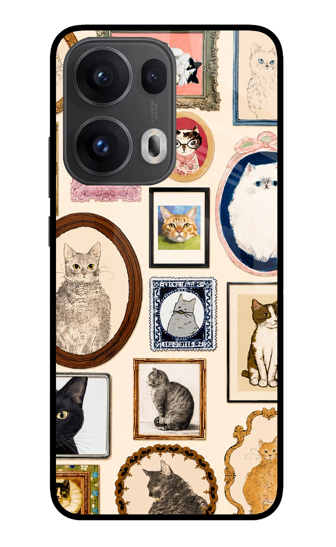 Mirror Cats Oppo Reno13 Pro 5G Glass Case