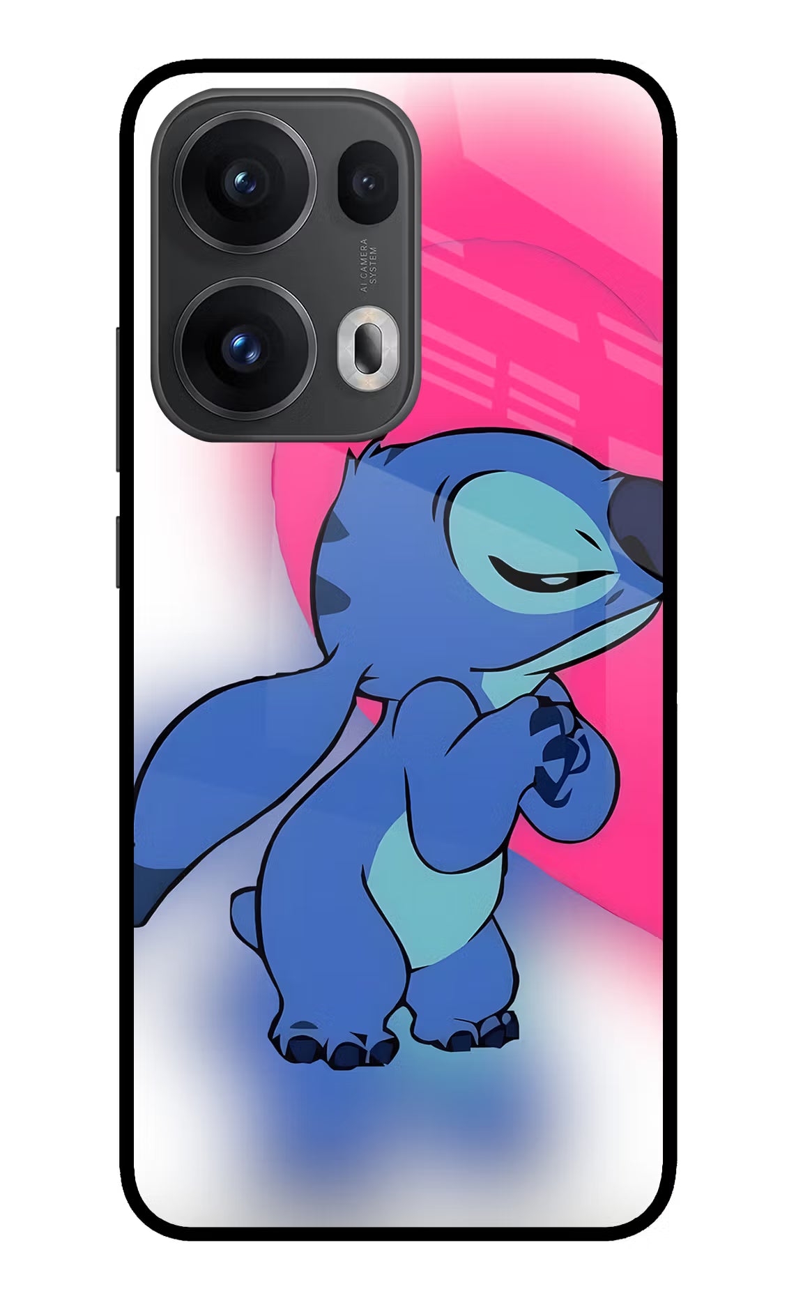 Stitch Hug Oppo Reno13 Pro 5G Glass Case