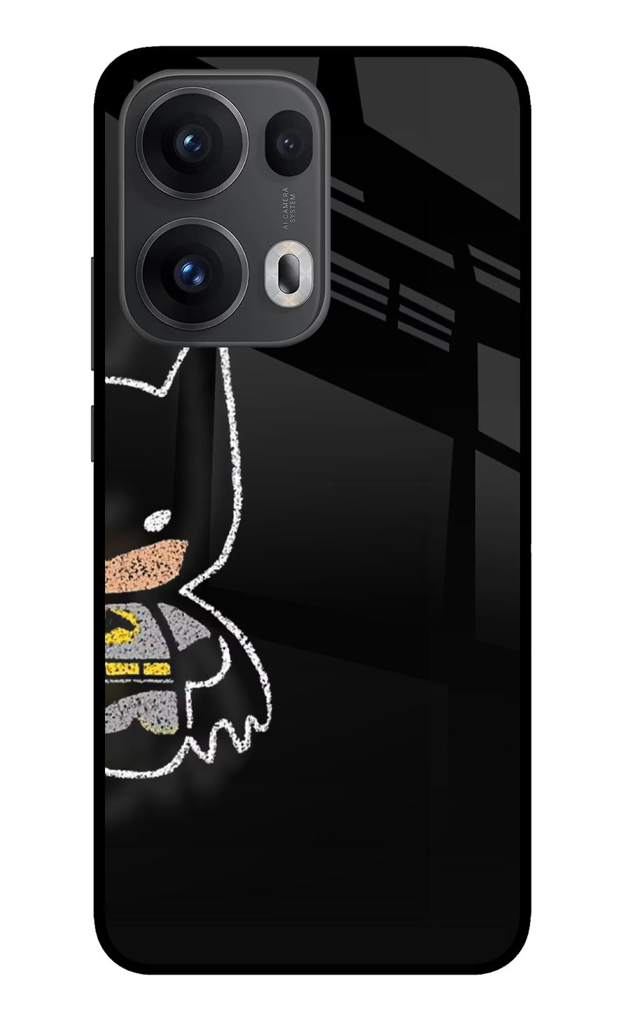 Bat Kitty Oppo Reno13 Pro 5G Back Cover, Glass case