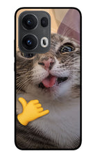 Silly Cat Call Oppo Reno13 Pro 5G Glass Case