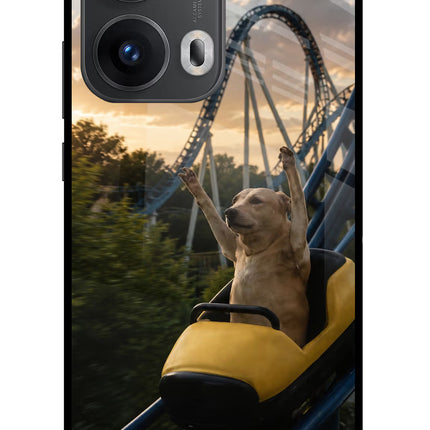 Rollercoaster Dog Oppo Reno13 Pro 5G Glass Case